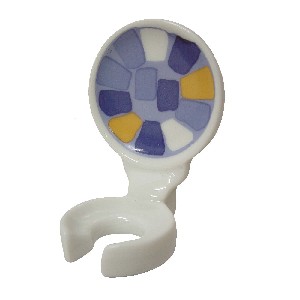 SOPORTE CEPILLO PARED CUADROS AZUL