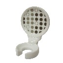 SOPORTE CEPILLO PARED POMPAS GRISES