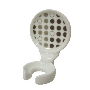 SOPORTE CEPILLO PARED POMPAS GRISES