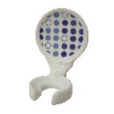 SOPORTE CEPILLO PARED POMPAS AZULES