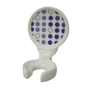 SOPORTE CEPILLO PARED POMPAS AZULES