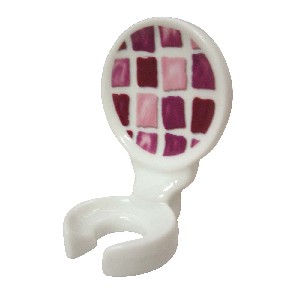 SOPORTE CEPILLO PARED MOSAICO MALVA