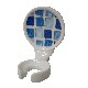 SOPORTE CEPILLO PARED MOSAICO AZUL