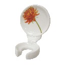 SOPORTE CEPILLO PARED DALIA ROJA