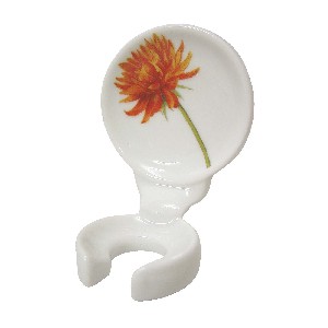 SOPORTE CEPILLO PARED DALIA ROJA