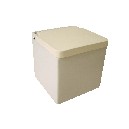 SALERO CUADRADO PORCELANA TAPA BLANCO