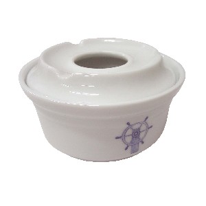 CENICERO DE AGUA MOTIVOS MARINOS AZUL