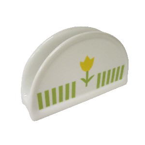 SERVILLETERO PIE RAYAS TULIPAN VERDE