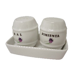 JUEGO SAL Y PIMIENTA TULIPANES CESPED
