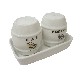 JUEGO SAL Y PIMIENTA PORCELANA VACA