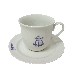 TAZA Y PLATO TE 250ML MOTIVOS MARINO