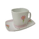 TAZA PLATO REC TE VICHY MARGARITA ROSA