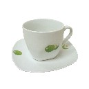 TAZA Y PLATO TE 200ML MANZANA VERDE