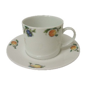 TAZA Y PLATO TE 300ML TALAVERA