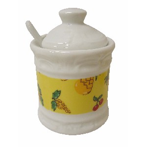 BOTE REDONDO CUCHARA FRUTAS AMARILLO