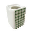 PALILLERO PEQUEÑO PORCELANA VICHY VERDE