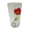 VASO PRISMA 260ML AMAPOLA ROJA SUELTA