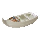 FIGURA MINI LANCHA PORCELANA GALICIA