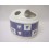 VASO CEPILLOS BORDE CORAZON AZUL