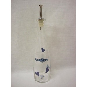 VINAGRERA 575ML CRISTAL CORAZON AZUL