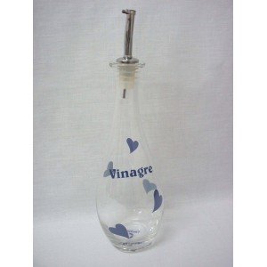 VINAGRERA 540ML CRISTAL CORAZON AZUL