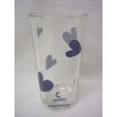 VASO PRISMA ALTO 260ML CORAZON AZUL