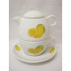 TAZA PLATO TETERA 180ML LIMONES