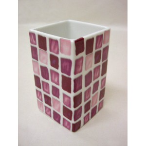 VASO BAÑO MING MOSAICO MALVA