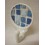 PERCHA COLGADOR ADHESIVA MOSAICO AZUL
