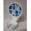 SOPORTE CEPILLO PARED MOSAICO AZUL