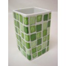 VASO BAÑO MING MOSAICO VERDE