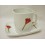 TAZA PLATO RECTA 230ML CALA ROJA