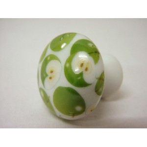 POMO PORCELANA PEQUEÑO MANZANA VERDE