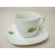 TAZA Y PLATO TE 280ML MANZANA VERDE