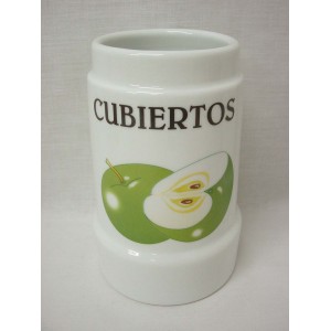 CUBERTERO SIN CUBIERTOS MANZANA VER