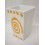 VASO BAÑO PLIEGUE ESPIRAL TOPOS NARANJA