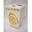 VASO CEPILLOS PLIEGUE ESPIRAL TOPOS NARANJA