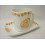 TAZA PLATO RECTA TE 230ML TOPOS ESPIRAL NARANJA