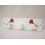 PERCHA TRIPLE CUBO PORCELANA CALA ROJA