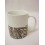 TAZA MUG RECTA 300ML CEBRA NEGRO