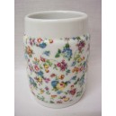 VASO BAÑO BORDE TAPICERIA ROSA