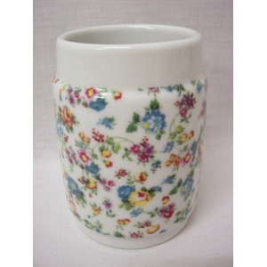 VASO BAÑO BORDE TAPICERIA ROSA