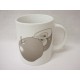 TAZA MUG RECTA 340ML MANZANA GRIS