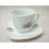 TAZA Y PLATO TE 200ML MANZANA GRIS