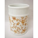 VASO BAÑO REDONDO TRAMA MARRON