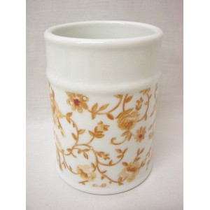 VASO BAÑO REDONDO TRAMA MARRON