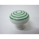 POMO PORCELANA PEQUEÑO CIRCULOS VERDE