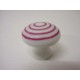 POMO PORCELANA PEQUEÑO CIRCULOS ROSA