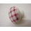 POMO PORCELANA PEQUEÑO VICHY ROSA