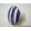 POMO PORCELANA PEQUEÑO RAYAS AZUL